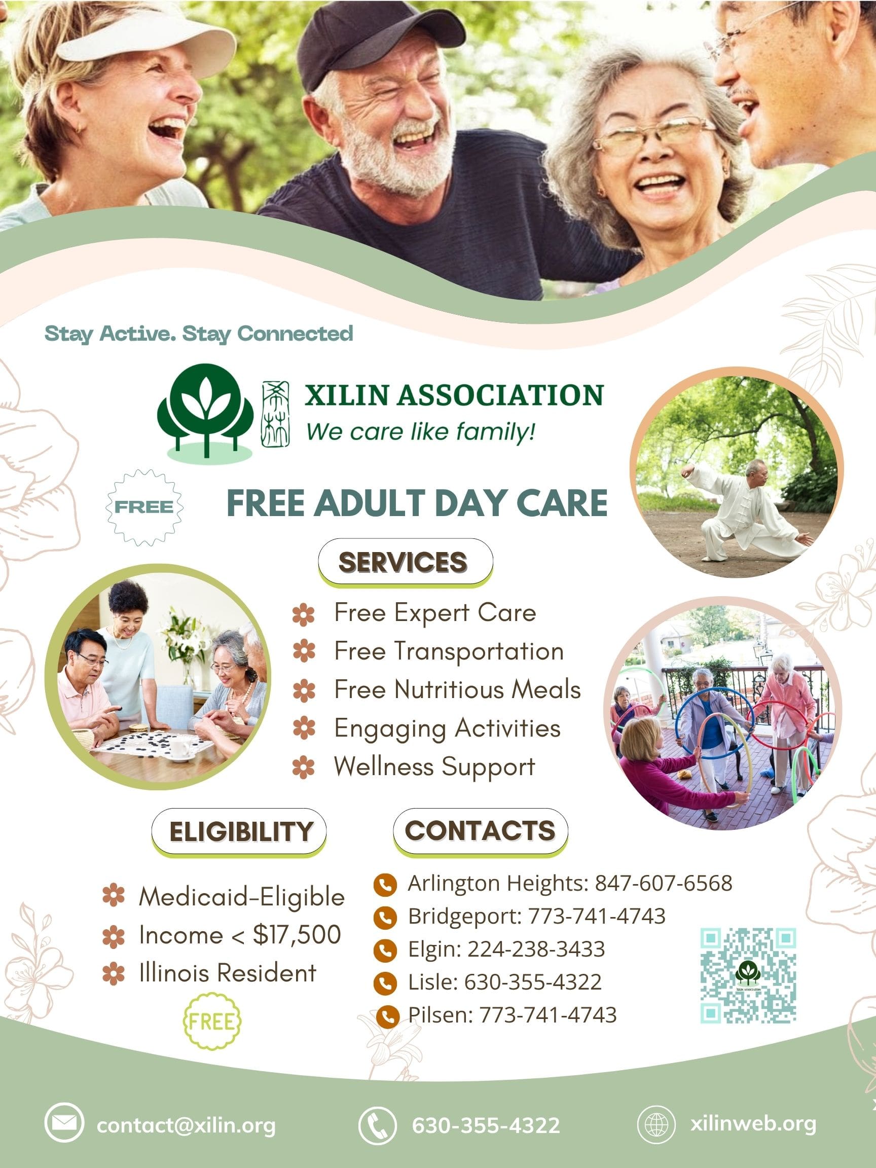 Xilin Adult Day Care Services Flyer English